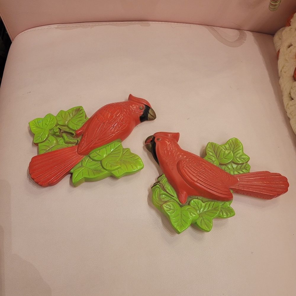 Chalkware cardinals